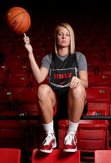 picture of Karla Gergelova in unlv basketball jersey